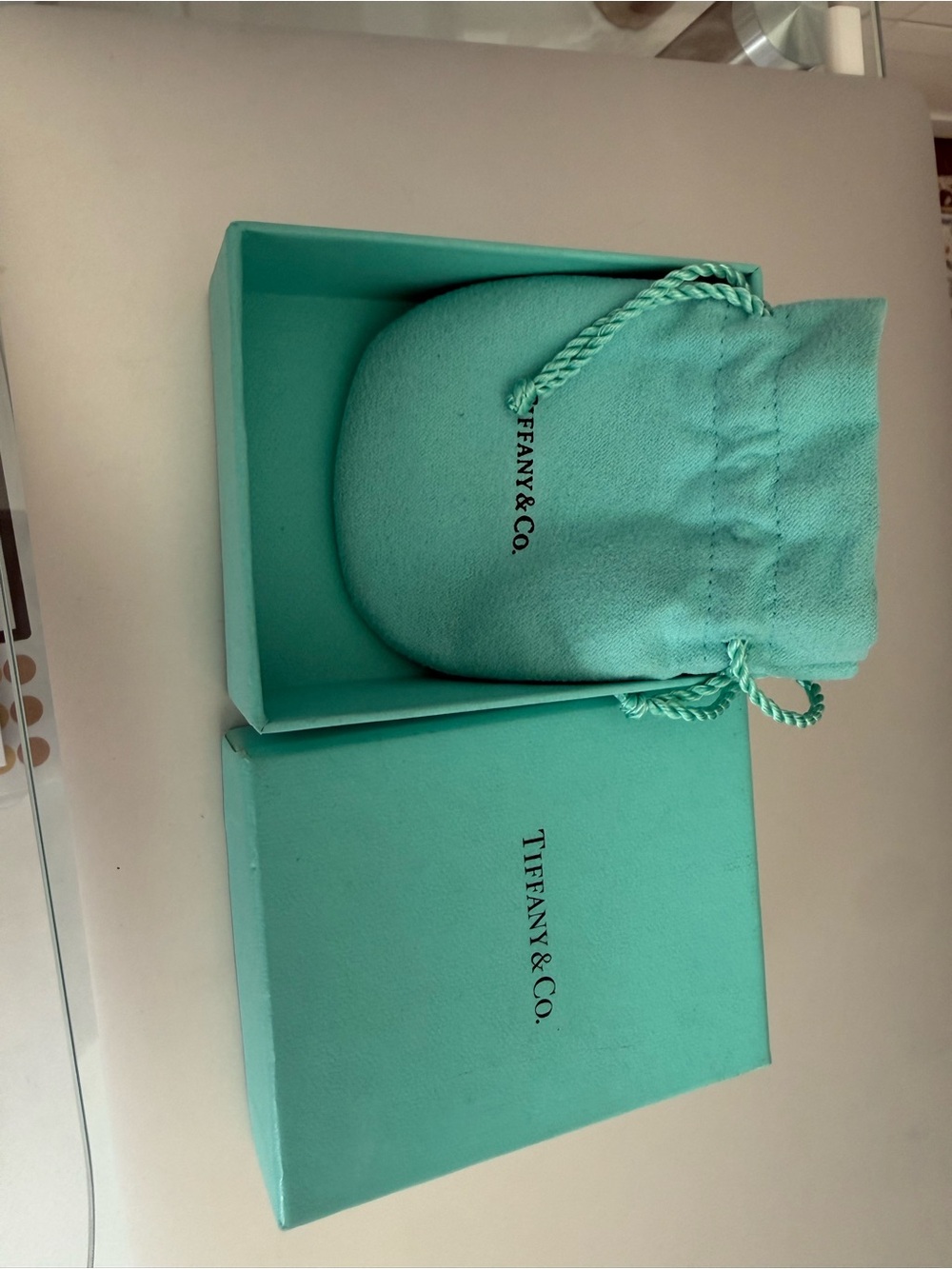 Tiffany & Co. pouch and box